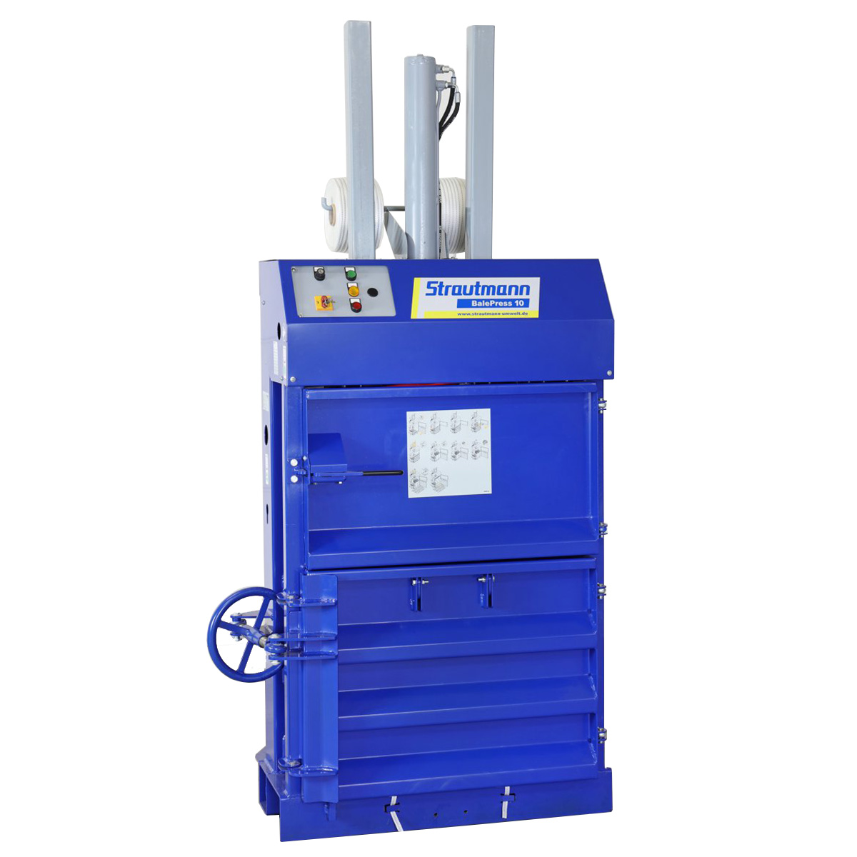 Presă verticală BP10 10t pentru compactarea cartonului și plasticului