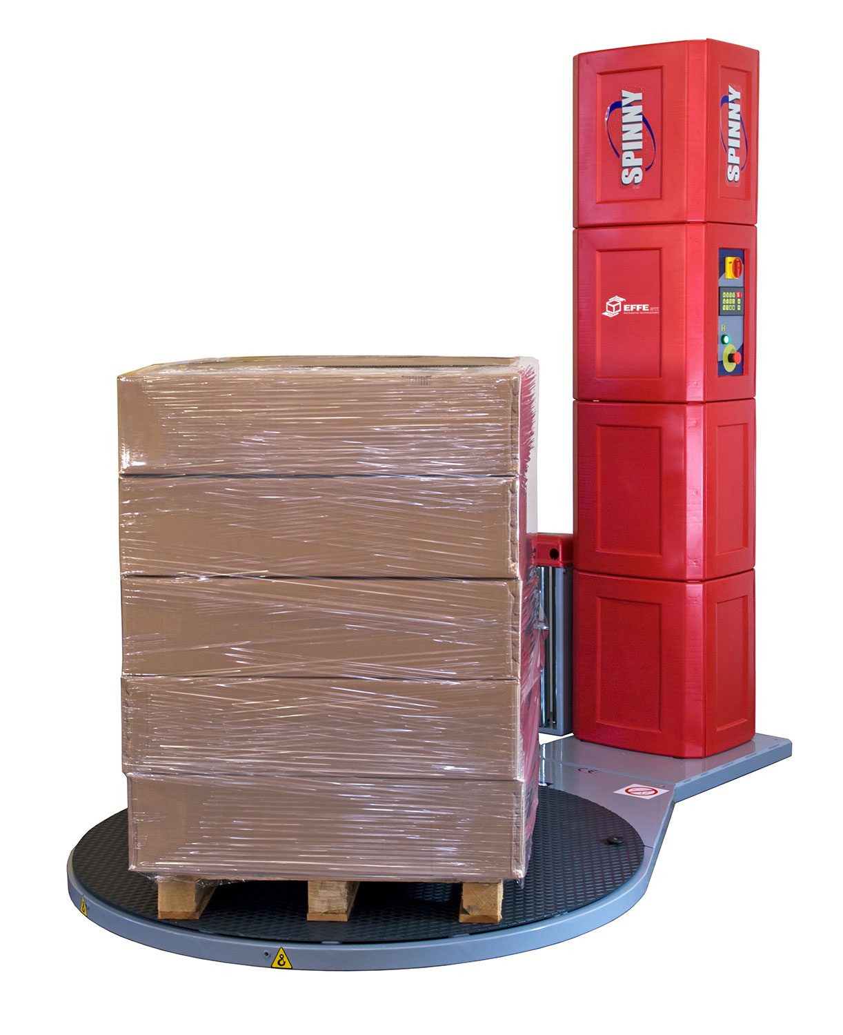 Mașină de înfoliat paleți semiautomată Spinny S140 Plus / Advanced